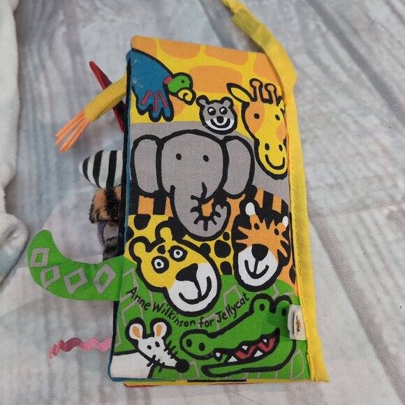 Jellycat Baby Toy Bundle Plush Puppy Lovey, Pterodactyl Dino& Soft Animal Book - Picture 2 of 11